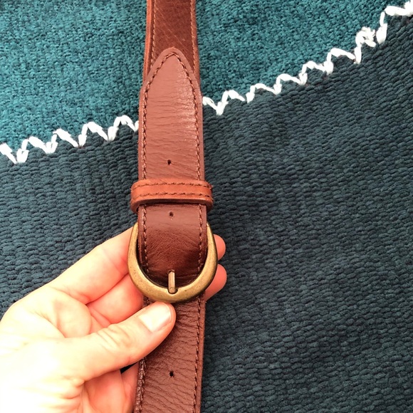 Brown Leather J Crew Saddlebag - Picture 6 of 10